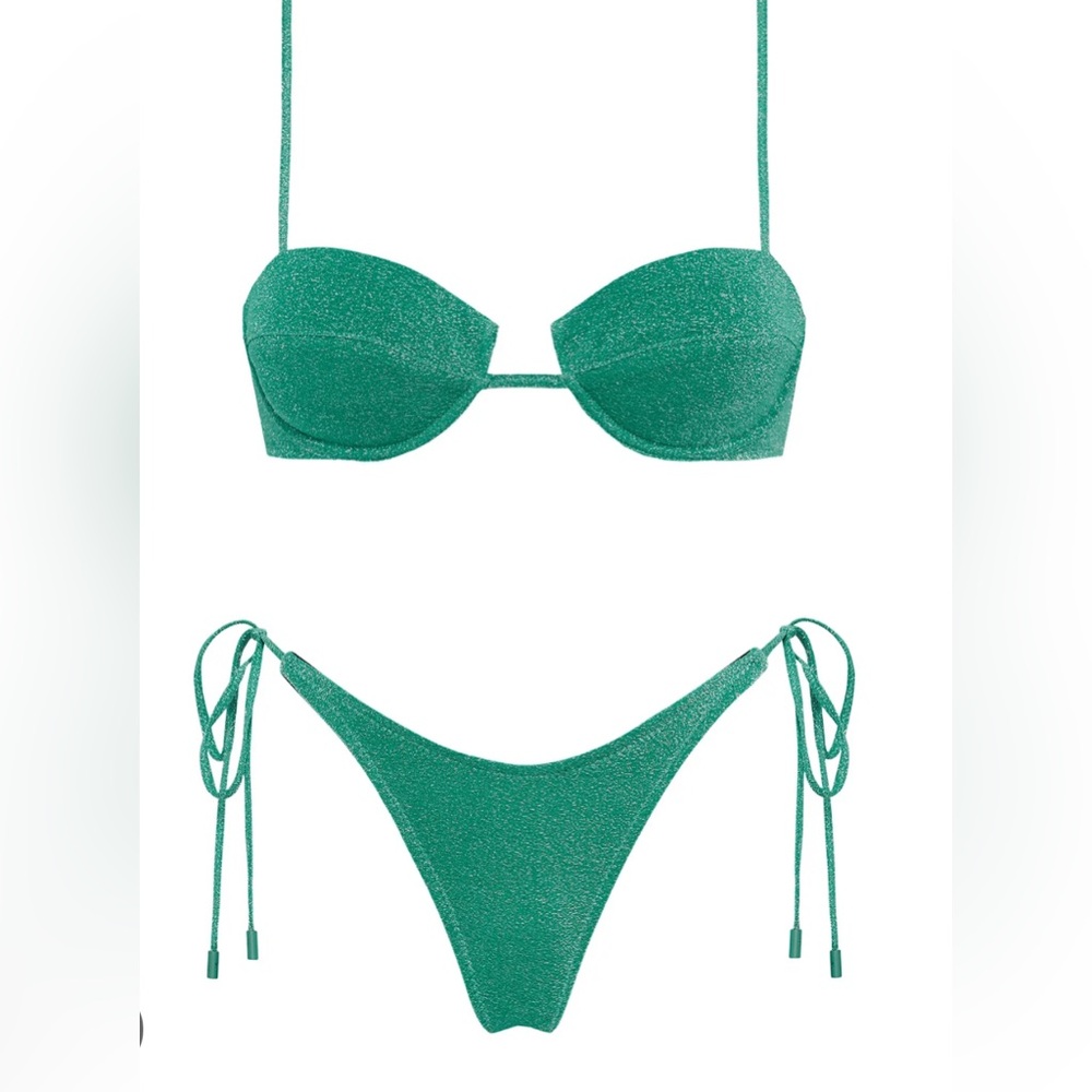 Triangl Swimwear Green Bikini Set